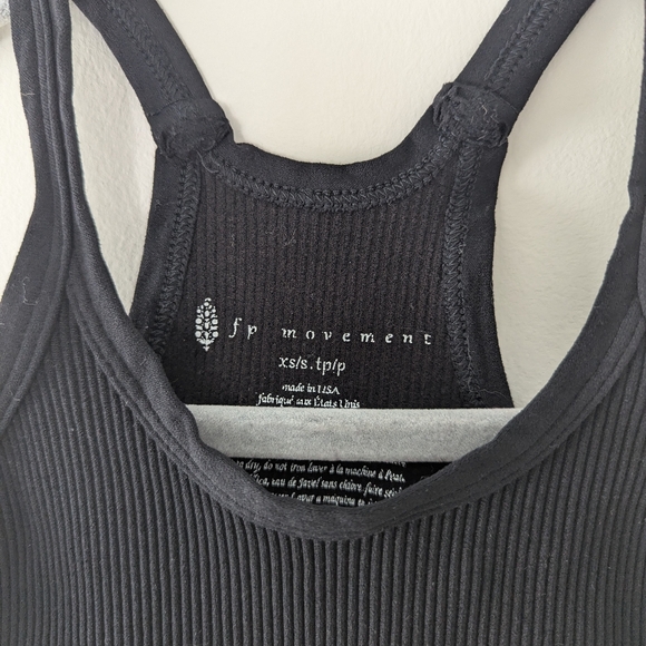 Free People Movement Happiness Runs Crop Tank Ribbed Made in USA - Picture 5 of 9